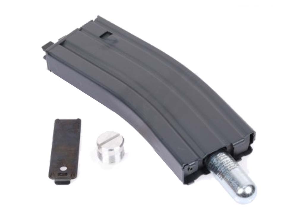 WE 30+2rd CO2 Metal Magazine for M4 Open-Bolt GBB-BK