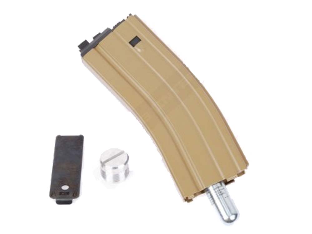 30 Round Open Bolt CO₂ Magazine for M4 series Tan